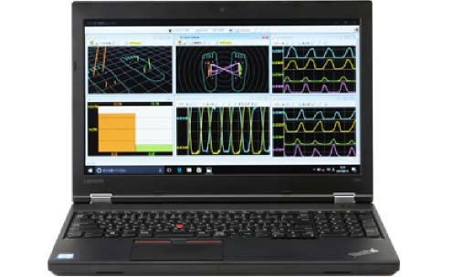 PC Laptop to analyze the trajectory of the center of gravity for each foot